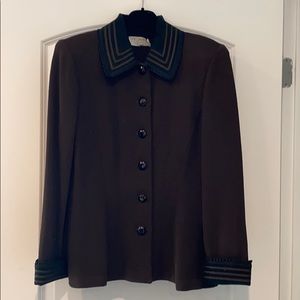 St. John 3 Piece Suit in Dark Brown